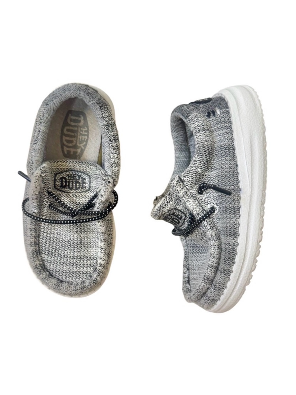 HEY DUDE WALLY SLIP ON LOAFERS boys Boat shoes size 8